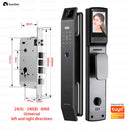 Fechadura inteligente SmaerDeer com câmera, reconhecimento facial 3D, fechadura eletrônica com campainha visual para vigilância por vídeo