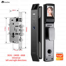 Fechadura inteligente SmaerDeer com câmera, reconhecimento facial 3D, fechadura eletrônica com campainha visual para vigilância por vídeo