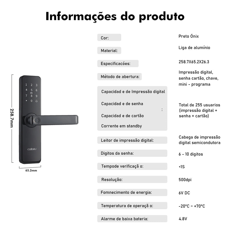 Fechadura de porta inteligente